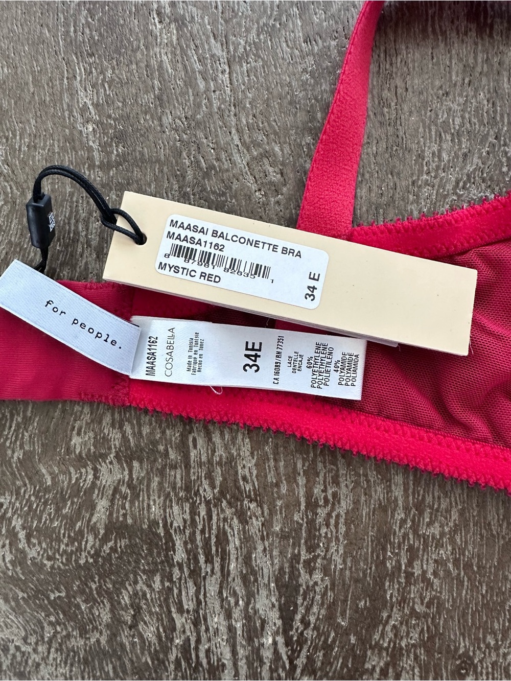 Cosabella Masaai Balconette Bra Mystic Red - Picture 6 of 6